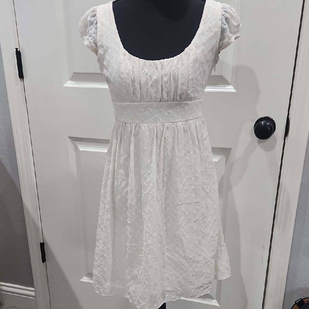Charlotte Russe Cream Mini Dress